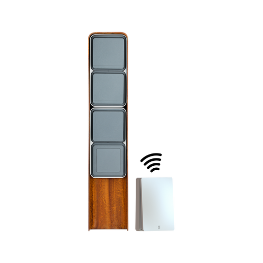 Funk-Steckdosensäule 3fach (Corten)