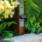 Steckdosensäule 4fach (Corten) | Außensteckdose wetterfest IP55, Rost