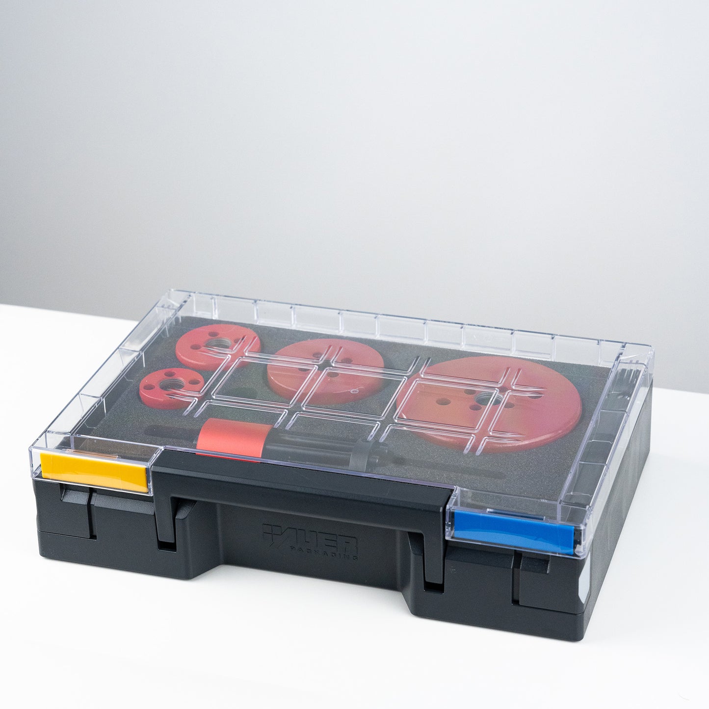 Lochmichel Koffer Set | Aufnahme für Lochsägen | Patentierte Auswurffunktion